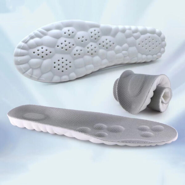 4D Orthopedic Sport Insoles Soft Breathable High-elasticity Shock - Image 2
