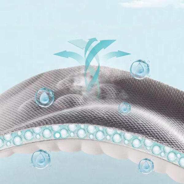 4D Orthopedic Sport Insoles Soft Breathable High-elasticity Shock - Image 8