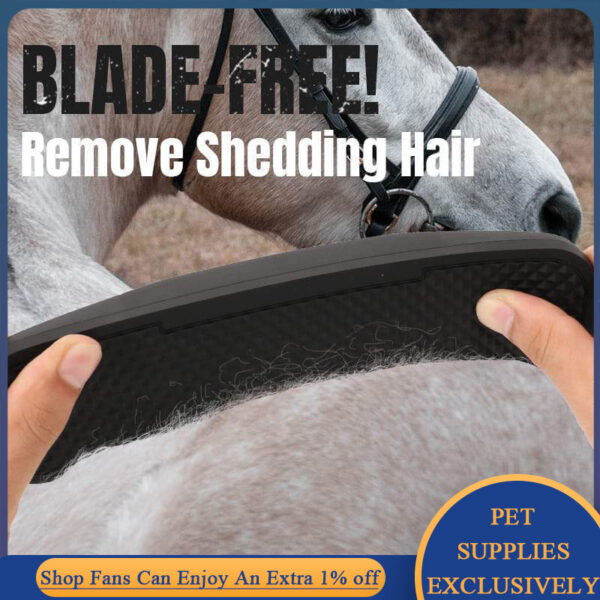 6 In 1 Dog Horse Grooming Shedding Massage Scrub Brush - Image 2