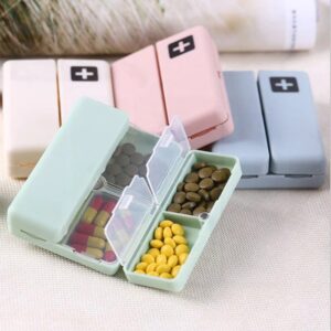 7 Compartments Portable Pill Case Travel Pill Box