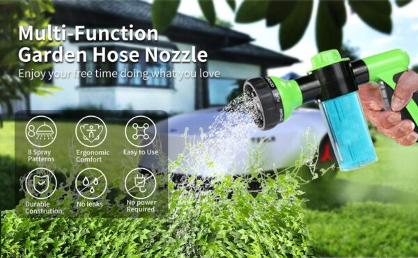 8 in 1 Dog Jet Spray Gun with Soap Dispenser - Image 5