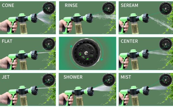 8 in 1 Dog Jet Spray Gun with Soap Dispenser - Image 3