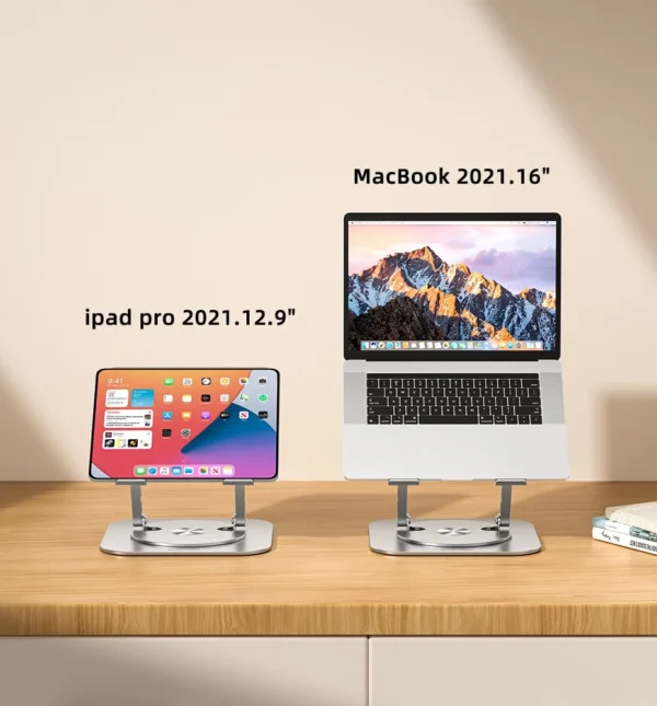 Adjustable 360° Rotating Aluminum Laptop Stand - Image 10