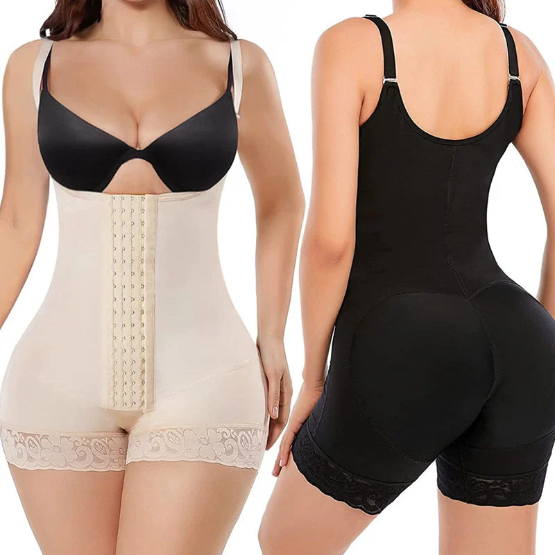 Adjustable Lace Bodysuit Tummy Control Bodyshaper