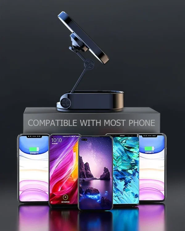 Alloy Folding Magnetic Car Phone Holder - Image 11