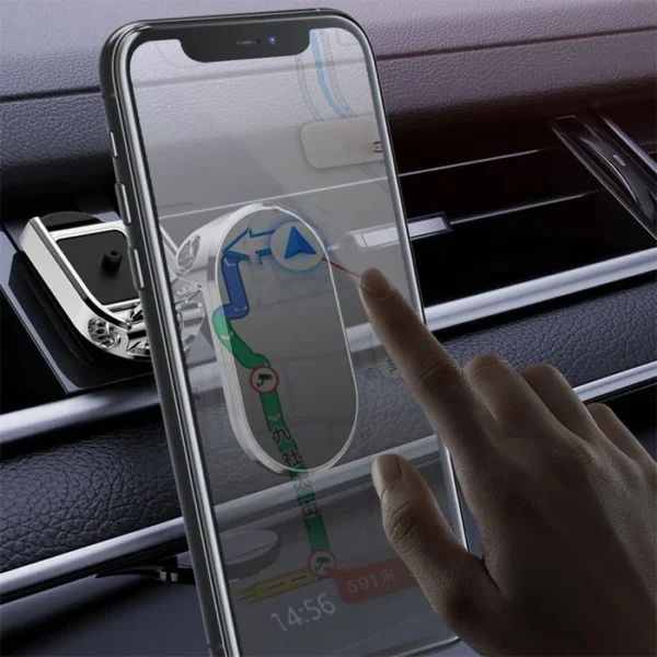 Alloy Folding Magnetic Car Phone Holder - Image 9