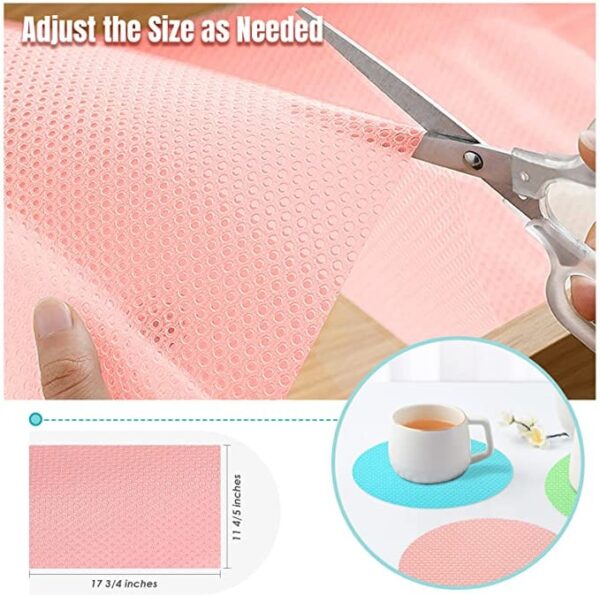 Antibacterial Moisture-proof Refrigerator Shelves Mats (4pcs) - Image 7