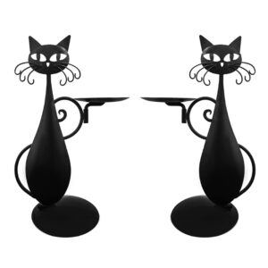 Black Cat Candle Holder
