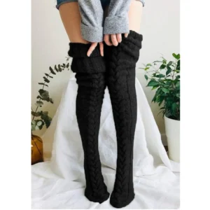 Cable Knit Stockings Women