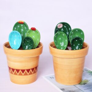 Cactus Ceramic Measuring Spoon Set