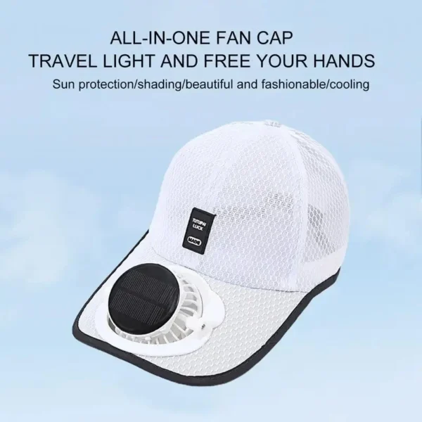Cap with Solar Fan - Image 3