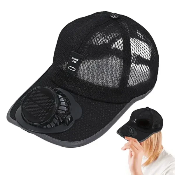 Cap with Solar Fan - Image 4