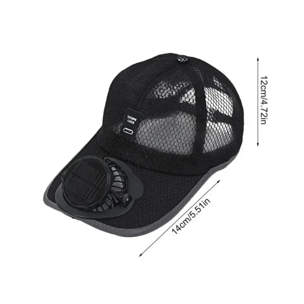 Cap with Solar Fan - Image 5