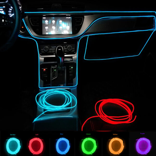 Car Interior LED Neon Strip Lights - Image 4