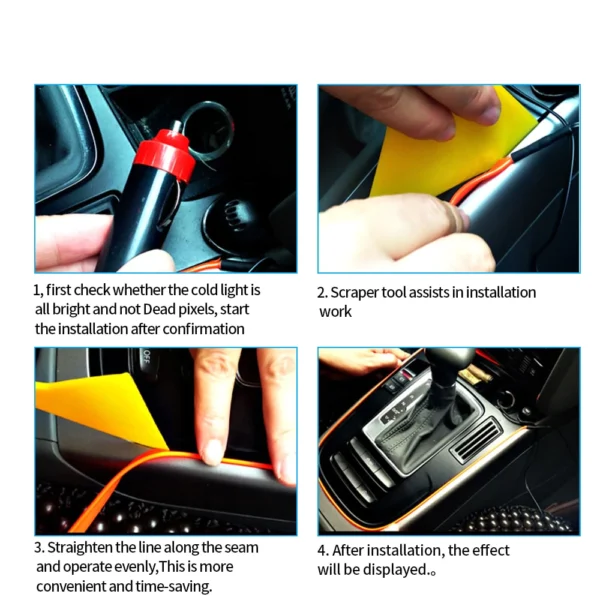 Car Interior LED Neon Strip Lights - Image 6