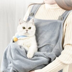 Cat Carrier Apron with Sleeping Pocket – Hands-Free Sling Bag for Small Dogs & Cats