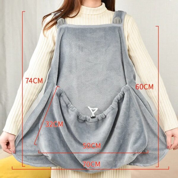 Cat Carrier Apron with Sleeping Pocket – Hands-Free Sling Bag for Small Dogs & Cats - Image 7