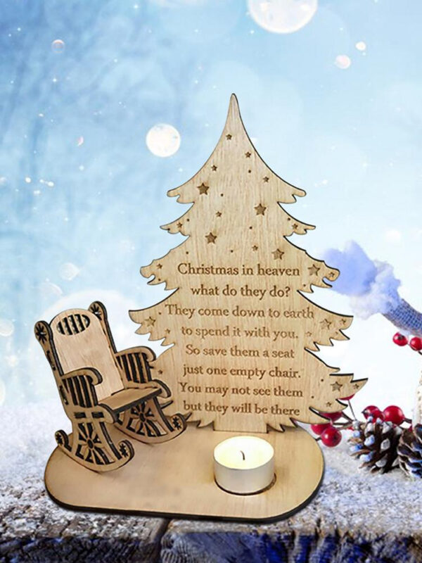 Christmas Candle Memorial Display