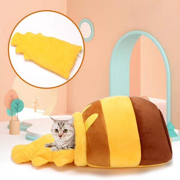 Comfy Honey Pot Pet Plush Bed - Image 3