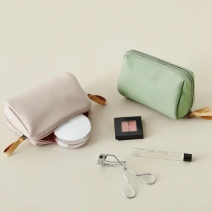 Cosmetic Bag Solid Color Korean Style Makeup Pouch