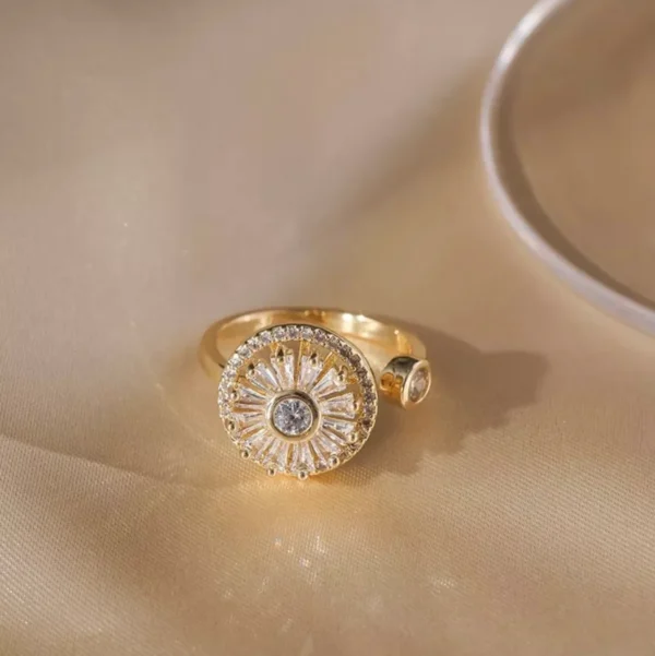 Crystal Anxiety Relief Spinning Ring - Image 3