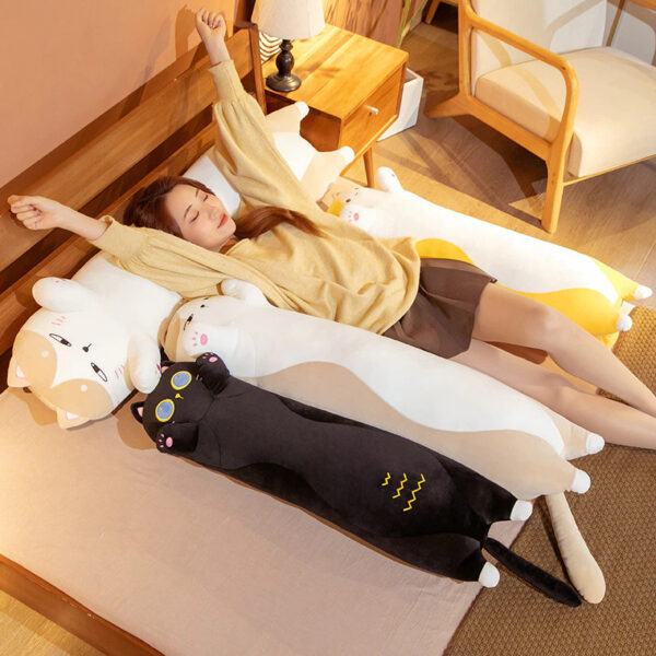Cute Long Cat Stuffed Squish Plush Pillow - Image 2