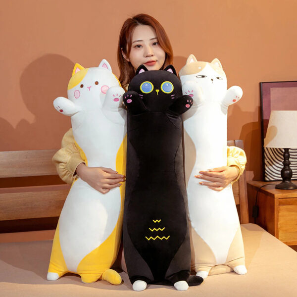 Cute Long Cat Stuffed Squish Plush Pillow - Image 3
