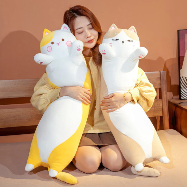 Cute Long Cat Stuffed Squish Plush Pillow - Image 4