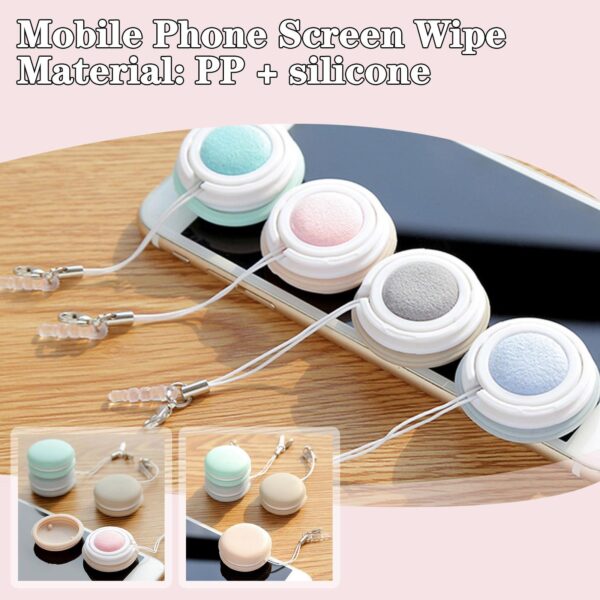 Cute Macaron Shaped Screens Lens Glasses Wipe Cleaning Tool - Image 3