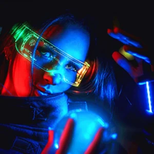 Cyberpunk Luminous LED Glowing Party Glasses