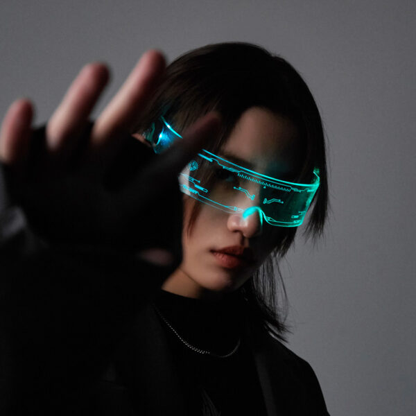 Cyberpunk Luminous LED Glowing Party Glasses - Image 2