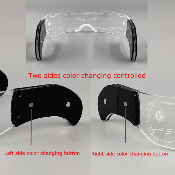 Cyberpunk Luminous LED Glowing Party Glasses - Image 7