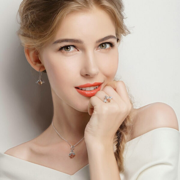 "Dancing Bee" Earrings - Image 2