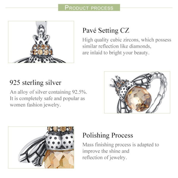 "Dancing Bee" Earrings - Image 3