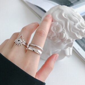 Double Row Geometric Adjustable Ring