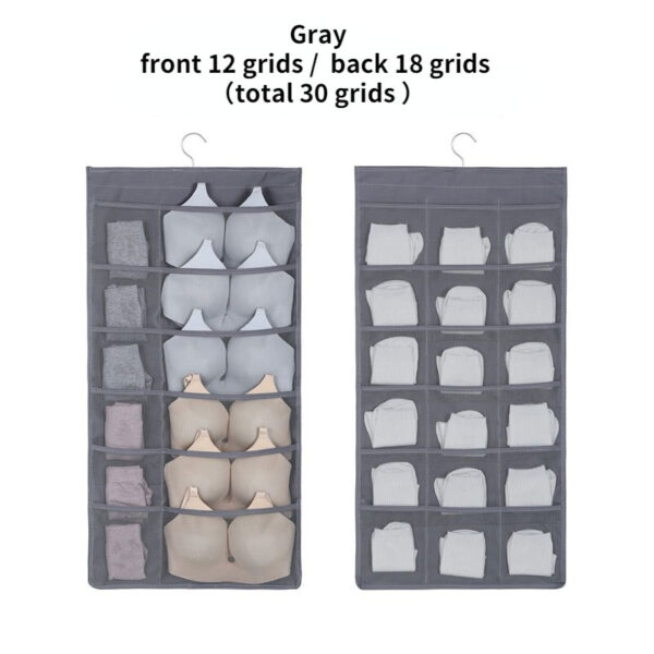 Double Sided Hanging Wardrobe Organizer - Image 2