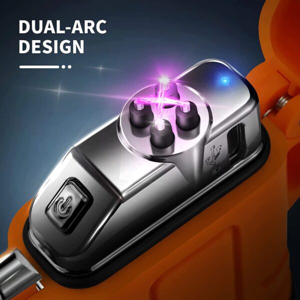 Electric Plasma Waterproof Rechargeable Dual Arc Lighter - Image 2