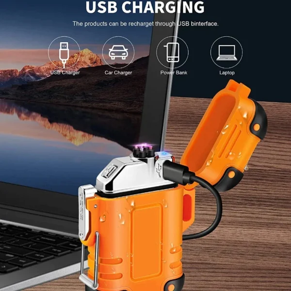 Electric Plasma Waterproof Rechargeable Dual Arc Lighter - Image 3