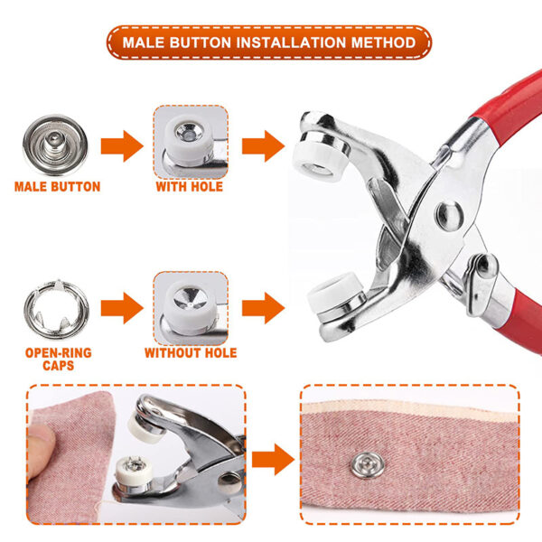 Fastener Pliers DIY Snap Tool Kit - Image 6
