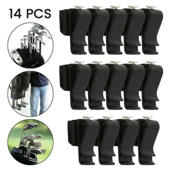 Golf Club Organizer Putter Clamp Clips (14 Pcs)