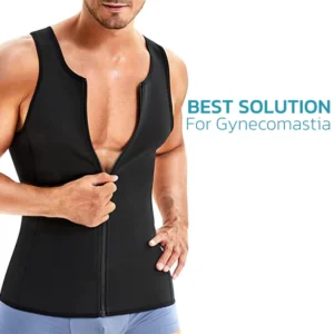 Gynecomastia Compress Zipper Vest