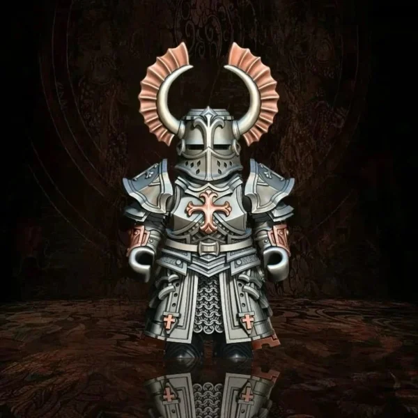 HANDCRAFTED CRUSADER AND CRIMSON TEMPLAR STATUE