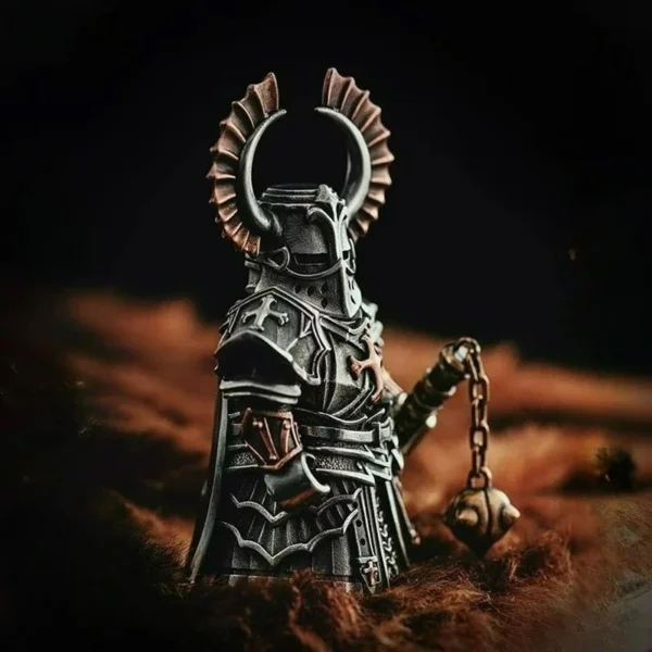 HANDCRAFTED CRUSADER AND CRIMSON TEMPLAR STATUE - Image 3