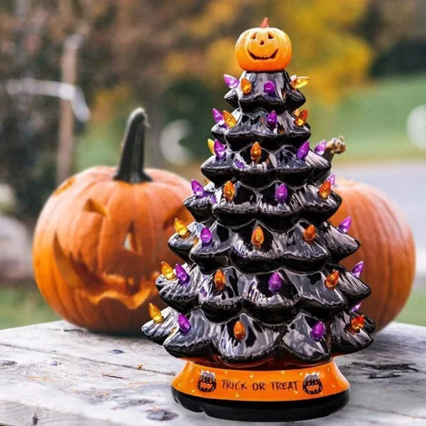 Halloween Colored lights Christmas Tree - Image 2