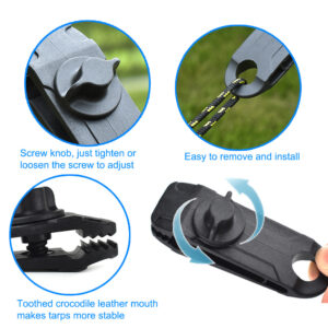 Heavy Duty Reusable Tent Tarp Tarpaulin Clips (5Pcs)