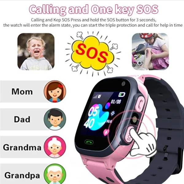 Kids GPS Tracker SOS Smartwatch - Image 4
