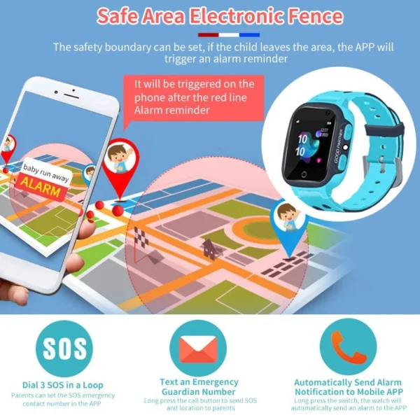 Kids GPS Tracker SOS Smartwatch - Image 5