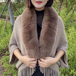 Knitted Loose Thickened Shawl Coat