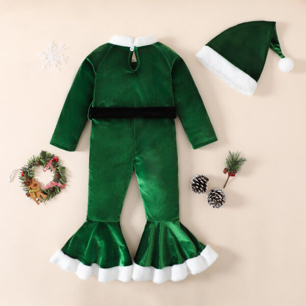 Little Girl Christmas Theme Holiday Bell Set - Image 3