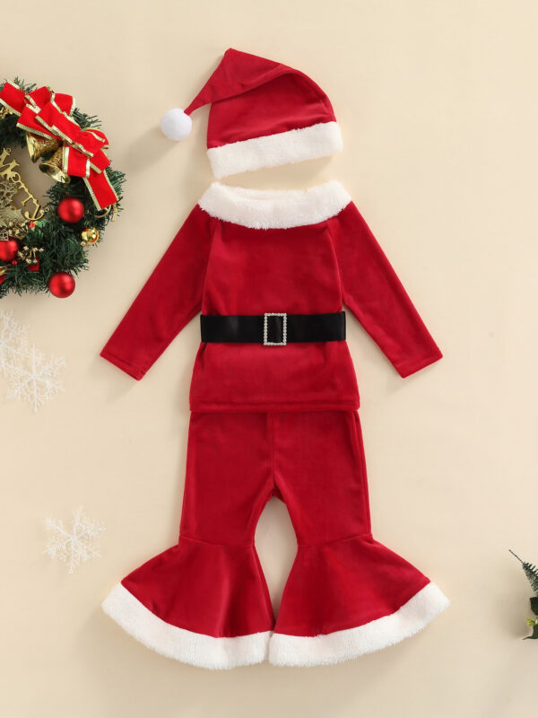 Little Girl Christmas Theme Holiday Bell Set - Image 5